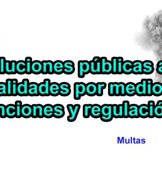 Las soluciones públicas a las externalidades por medio de subvenciones y regulación