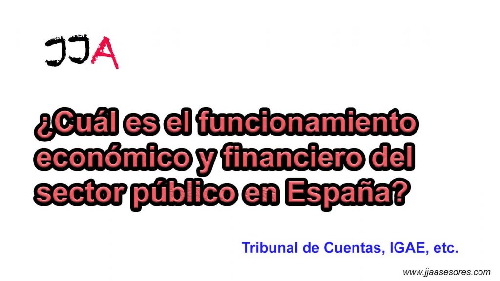 ¿Cuál es el funcionamiento económico y financiero del sector público en España?