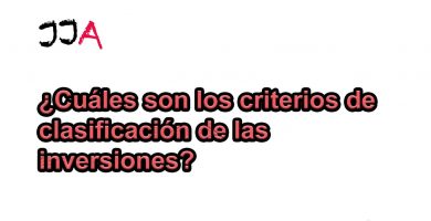 ¿Cuáles son los criterios de clasificación de las inversiones?